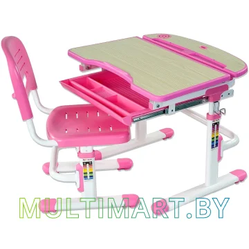 Стол-парта + стул Fun Desk Sorriso Pink